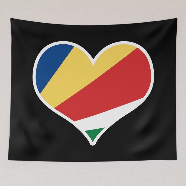 Item preview, Seychelles Flag Heart designed and sold by PKHalford.