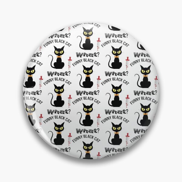 Item preview, Cat What? Funny Black Cat - Murderous Cat With Knife designed and sold by so01.