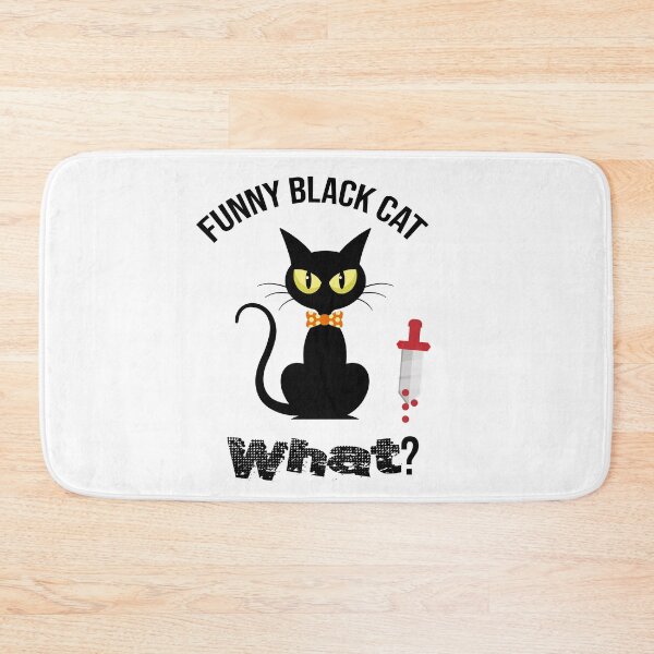 Item preview, Cat What? Funny Black Cat - Murderous Cat With Knife designed and sold by so01.