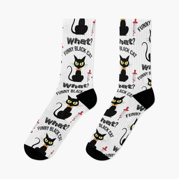 Item preview, Cat What? Funny Black Cat - Murderous Cat With Knife designed and sold by so01.