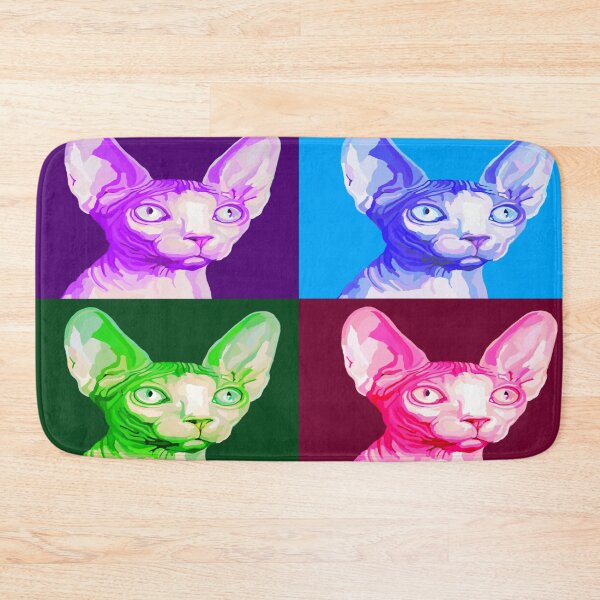 Item preview, Pop Art Sphynx Cat Portrait designed and sold by Deborah Camp.