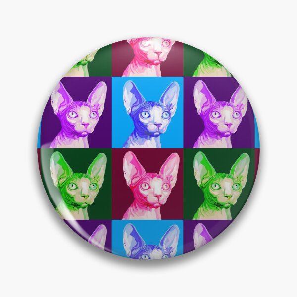 Item preview, Pop Art Sphynx Cat Portrait designed and sold by Deborah Camp.