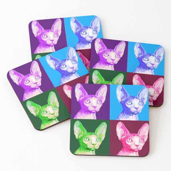 Item preview, Pop Art Sphynx Cat Portrait designed and sold by Deborah Camp.