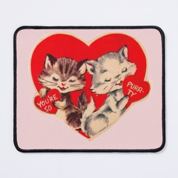 Item preview, Cat Vintage Valentine’s Day Card  designed and sold by Pinkmagenta.