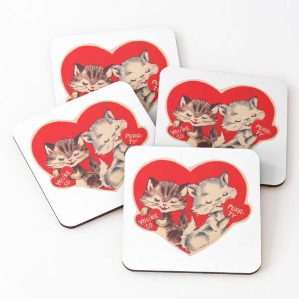 Item preview, Cat Vintage Valentine’s Day Card  designed and sold by Pinkmagenta.