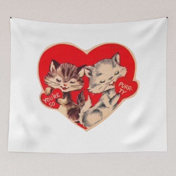 Item preview, Cat Vintage Valentine’s Day Card  designed and sold by Pinkmagenta.