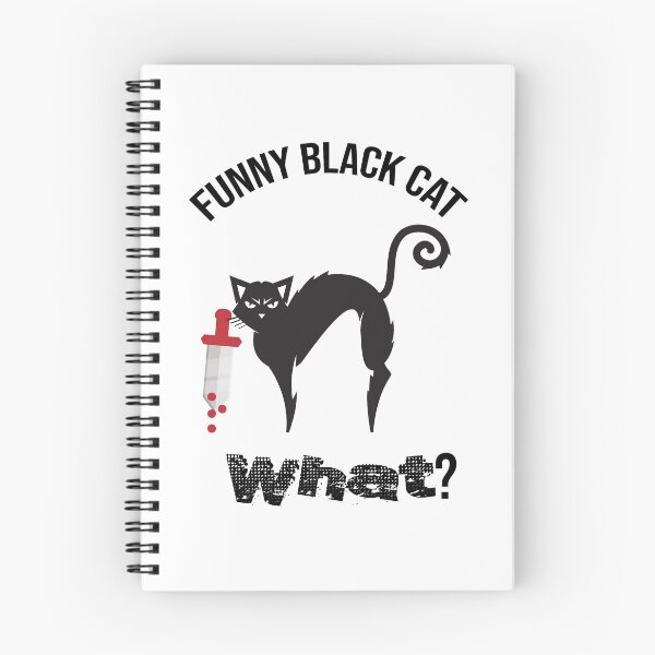 Item preview, Cat What? Funny Black Cat - Murderous Cat With Knife designed and sold by so01.