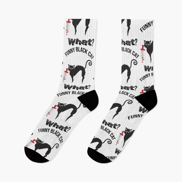 Item preview, Cat What? Funny Black Cat - Murderous Cat With Knife designed and sold by so01.
