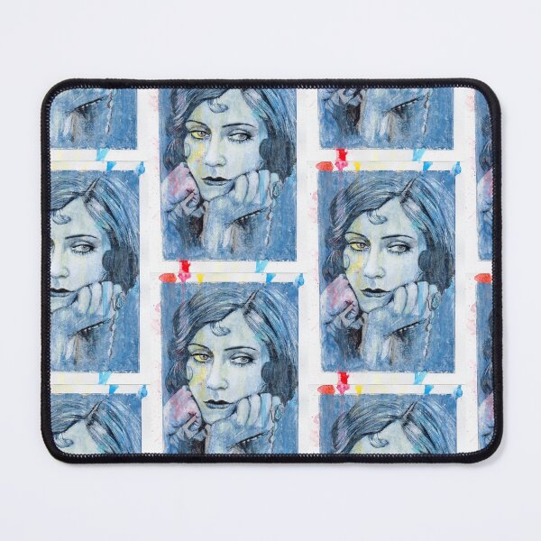 Item preview, Gloria Swanson - Hand Drawn Oil and Ink Portrait designed and sold by HRHildebrand.
