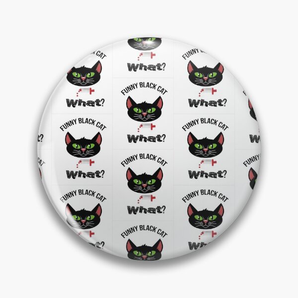 Item preview, Cat What? Funny Black Cat - Murderous Cat With Knife designed and sold by so01.