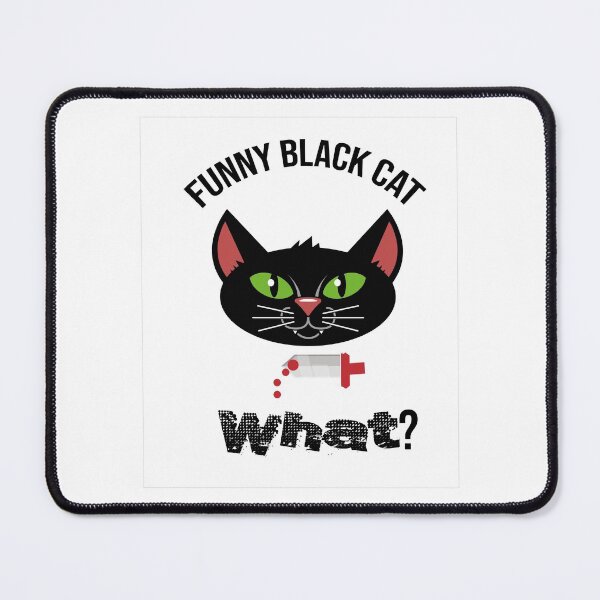 Item preview, Cat What? Funny Black Cat - Murderous Cat With Knife designed and sold by so01.