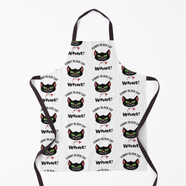 Item preview, Cat What? Funny Black Cat - Murderous Cat With Knife designed and sold by so01.