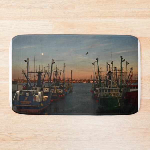 Item preview, Window view, moonlight, bird flight at Sunset in the Harbor... designed and sold by Poete100.