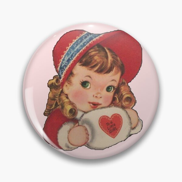 Item preview, Vintage Valentine’s Day with Little Girl  designed and sold by Pinkmagenta.