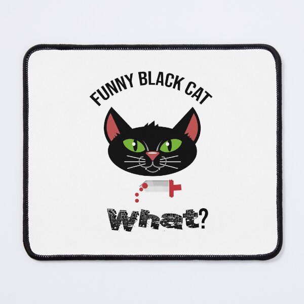 Item preview, Cat What? Funny Black Cat - Murderous Cat With Knife designed and sold by so01.