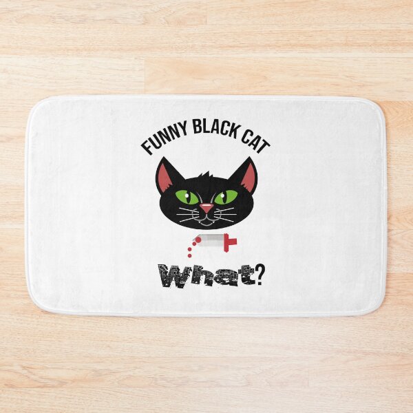 Item preview, Cat What? Funny Black Cat - Murderous Cat With Knife designed and sold by so01.