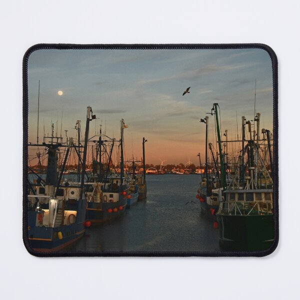 Item preview, Window view, moonlight, bird flight at Sunset in the Harbor... designed and sold by Poete100.
