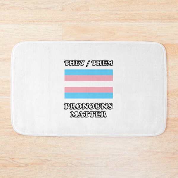 Item preview, Pronouns Matter Trans Flag They Them designed and sold by Inspirationmotivation.
