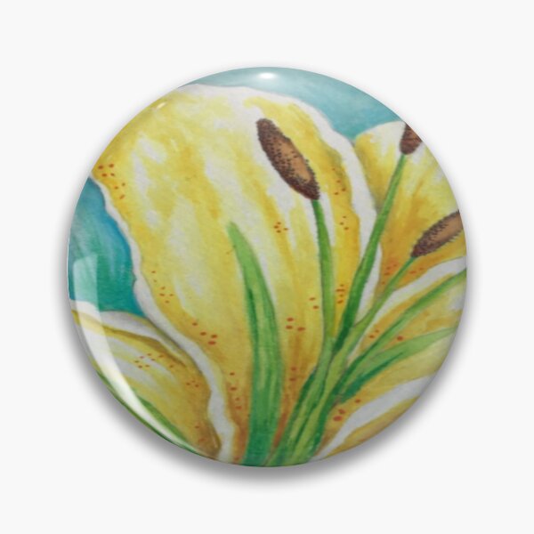 Item preview, Watercolor Yellow Iris Flower designed and sold by ScarabMotors.