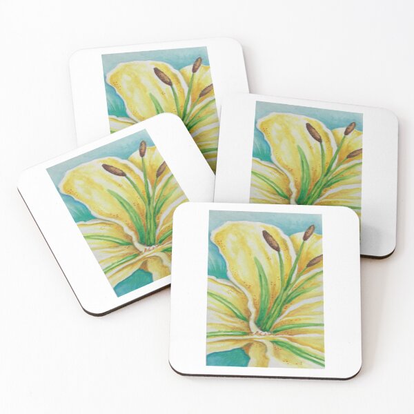 Item preview, Watercolor Yellow Iris Flower designed and sold by ScarabMotors.