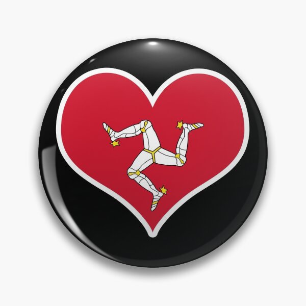 Item preview, Isle of Man Flag Heart designed and sold by PKHalford.