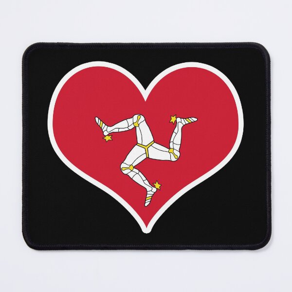 Item preview, Isle of Man Flag Heart designed and sold by PKHalford.