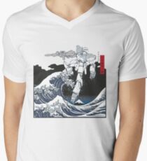 Mecha Wave Men's V-Neck T-Shirt