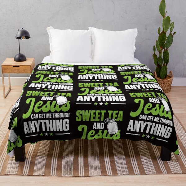 Item preview, Funny Sweet Tea And Jesus Can Get Me Through Anything  designed and sold by MagicSD Designs.