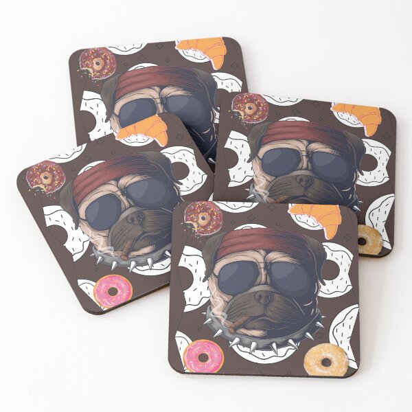 Item preview, Cool Dog with  Donut-funny  designed and sold by Cheeky Popp.