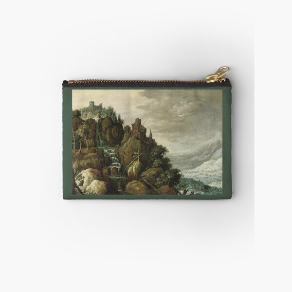 Item preview, Marten Ryckaert "A mountainous landscape with a waterfall" designed and sold by FineArtLover.