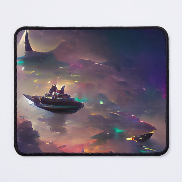Item preview, Futuristic Space City at night designed and sold by NikolaMio.