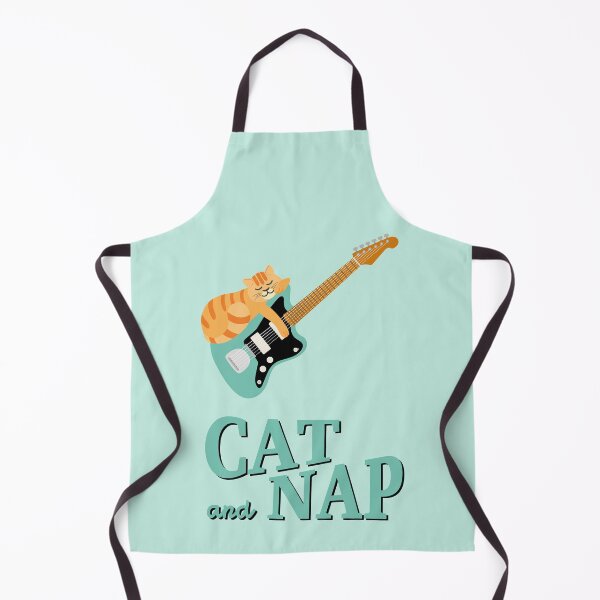 Item preview, Relaxed Tabby Cat on Surf Guitar | Gift Ideas | Catnap designed and sold by Fluffy-Vectors.