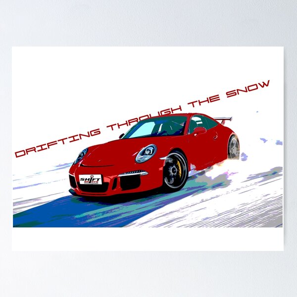Item preview, Snow Drifting - 991 911 GT3 RS Inspired designed and sold by ShiftShirts.