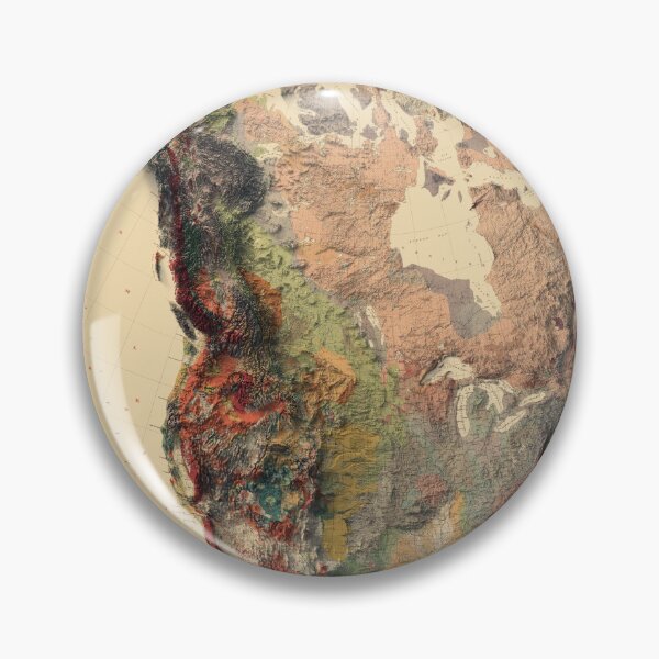Item preview, 1911 North America Relief Map 3D digitally-rendered designed and sold by ThinkAboutMaps.