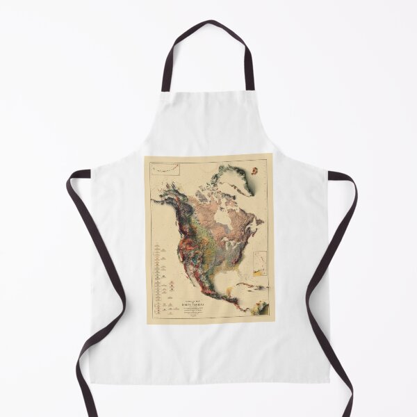 Item preview, 1911 North America Relief Map 3D digitally-rendered designed and sold by ThinkAboutMaps.