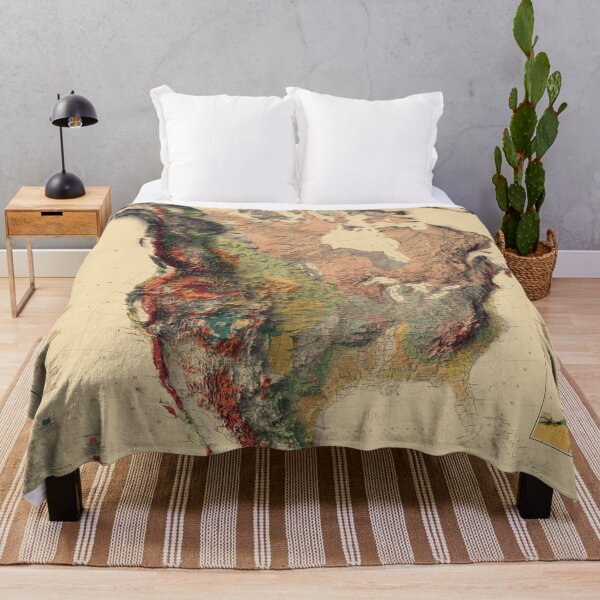Item preview, 1911 North America Relief Map 3D digitally-rendered designed and sold by ThinkAboutMaps.