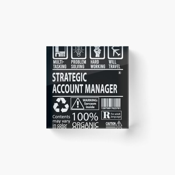 Item preview, Strategic Account Manager T Shirt - MultiTasking Certified Job Gift Item Tee designed and sold by andahanson.