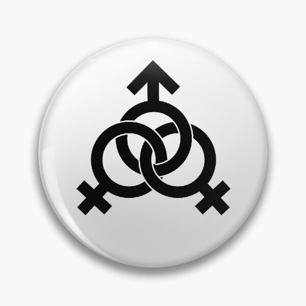 Item preview, Male Female Female Threesome Triad Trio Polyam Polyamory Symbol designed and sold by RoguePixel.