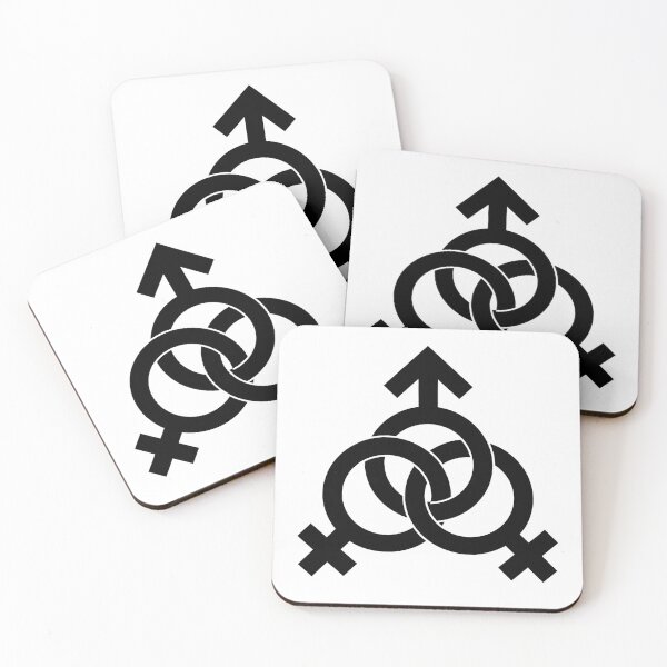 Item preview, Male Female Female Threesome Triad Trio Polyam Polyamory Symbol designed and sold by RoguePixel.