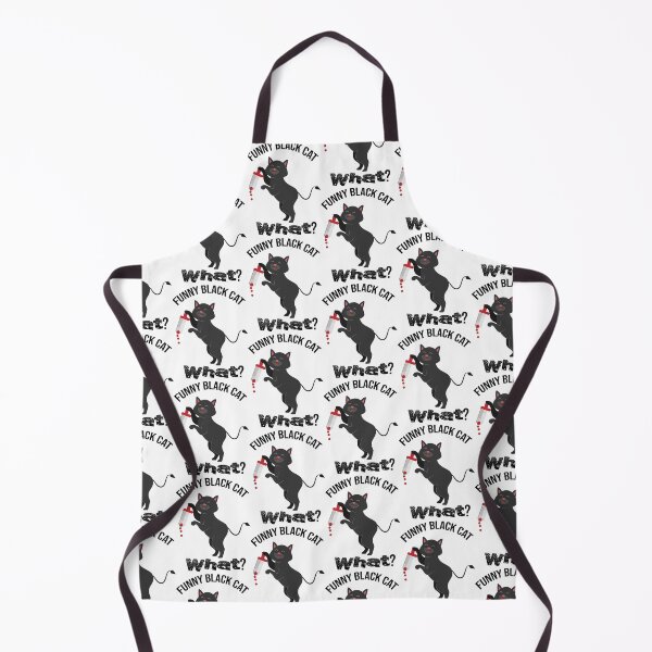 Item preview, Cat What? Funny Black Cat - Murderous Cat With Knife designed and sold by so01.