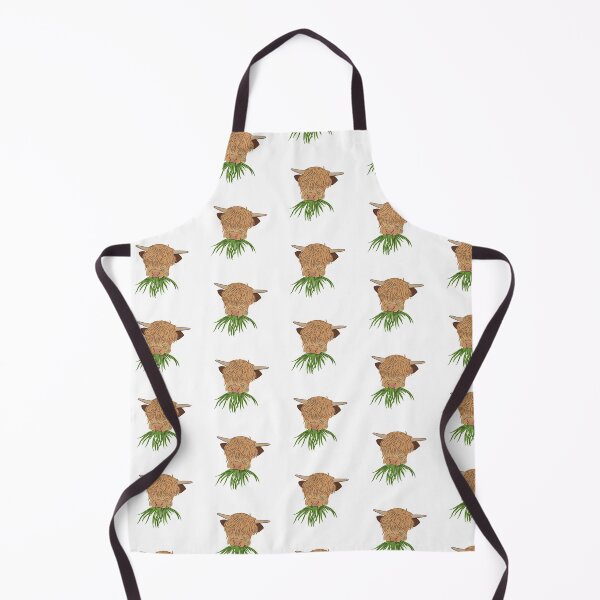Item preview, Grazing baby highland cow designed and sold by littlethistle.