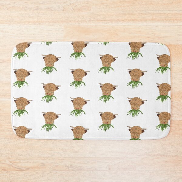 Item preview, Grazing baby highland cow designed and sold by littlethistle.