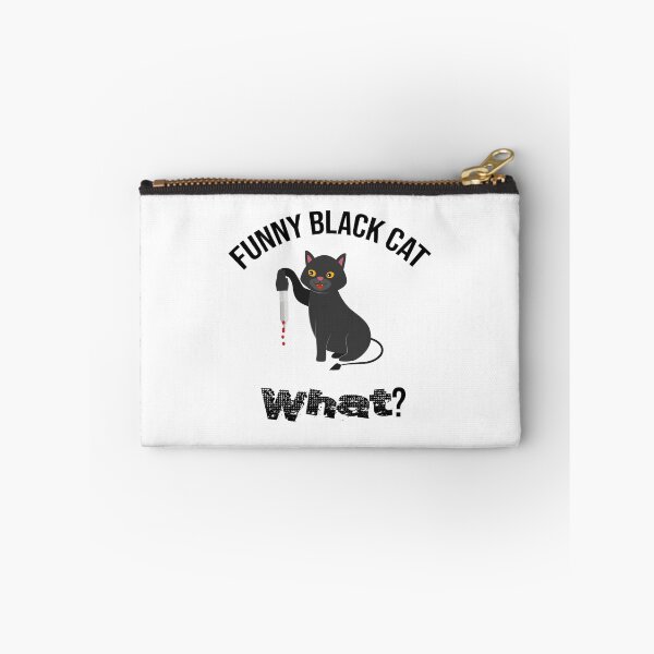 Item preview, Cat What? Funny Black Cat - Murderous Cat With Knife designed and sold by so01.