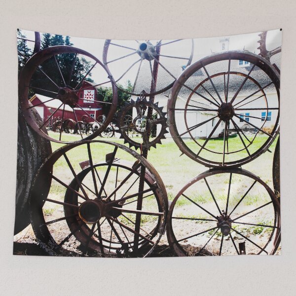 Item preview, Rustic Wheels Photography Print designed and sold by griffingphoto.