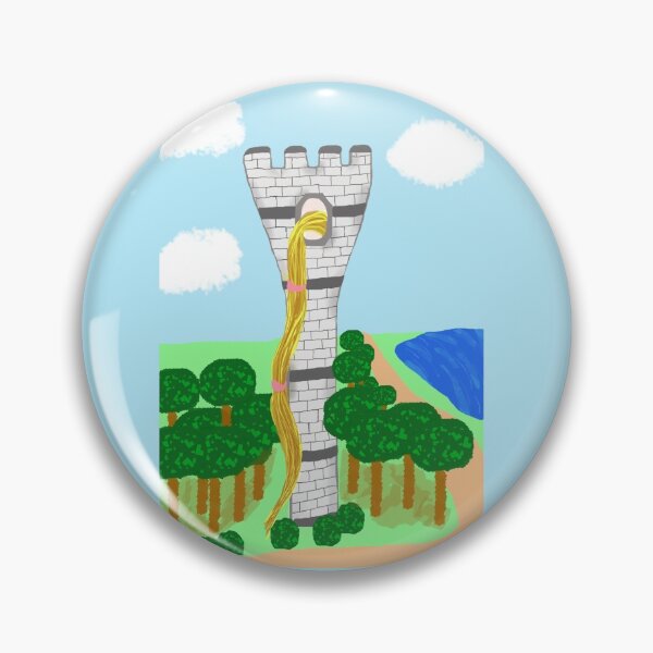 Item preview, Princess in a Fairytale Tower | Let Your Hair Down Princess designed and sold by fairytalearrrt.