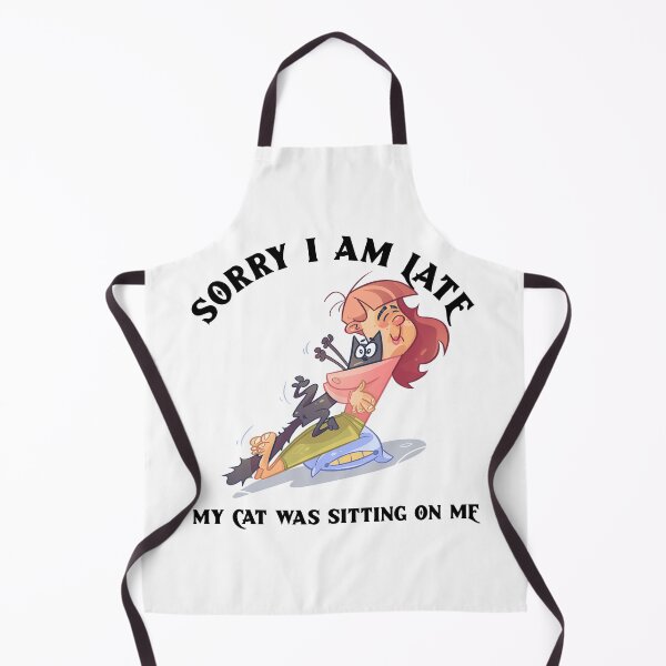 Item preview, sorry i am late my cat was sitting on me designed and sold by reka88.