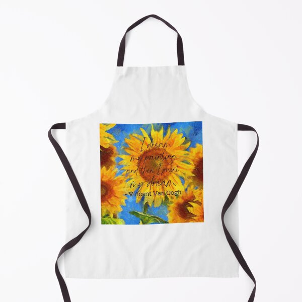 Item preview, I dream my painting and then I paint my dream - sunflowers, van gogh designed and sold by designsbyreaia.