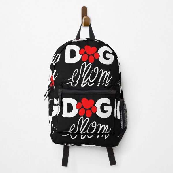 Item preview, Dog Mom Funny Tee Shirt - Pet Lover Paw Cute Letter - White and Red designed and sold by ShumShumShop.