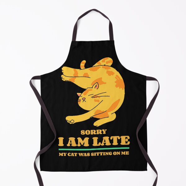 Item preview, sorry i am late my cat was sitting on me designed and sold by reka88.