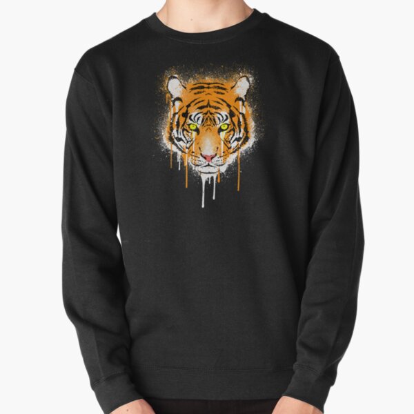 Graffiti Tiger Pullover Sweatshirt